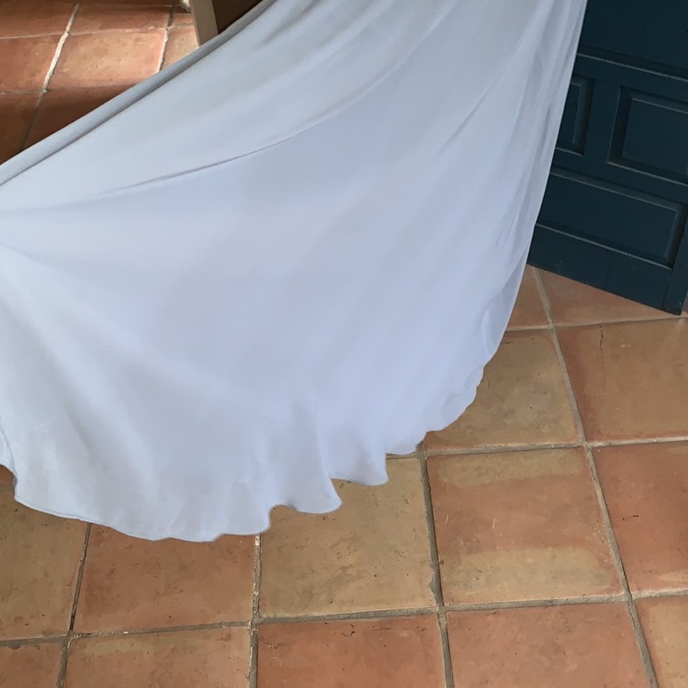 Bridesmaid/Prom/Evening Jules Chiffon Gown in Halter Style with Bust Flounce - Picture 8 of 12